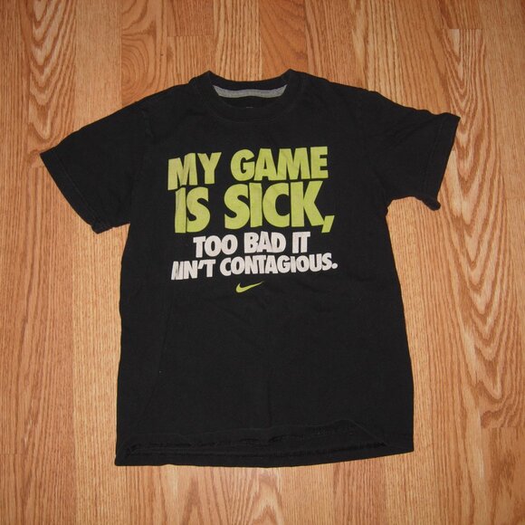Nike My Game Is Sick T-Shirt Small Boys - Picture 1 of 3